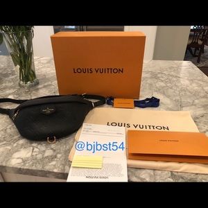 Louis Vuitton Monogram Empreinte Bumbag Black